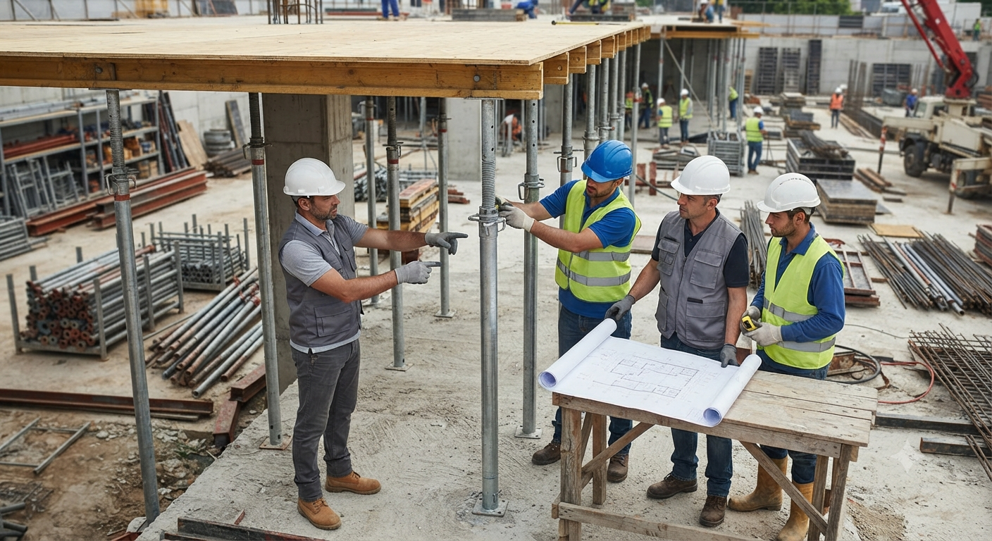 Phân tích chi tiết cách chọn chiều cao cây chống theo từng khu vực thi công