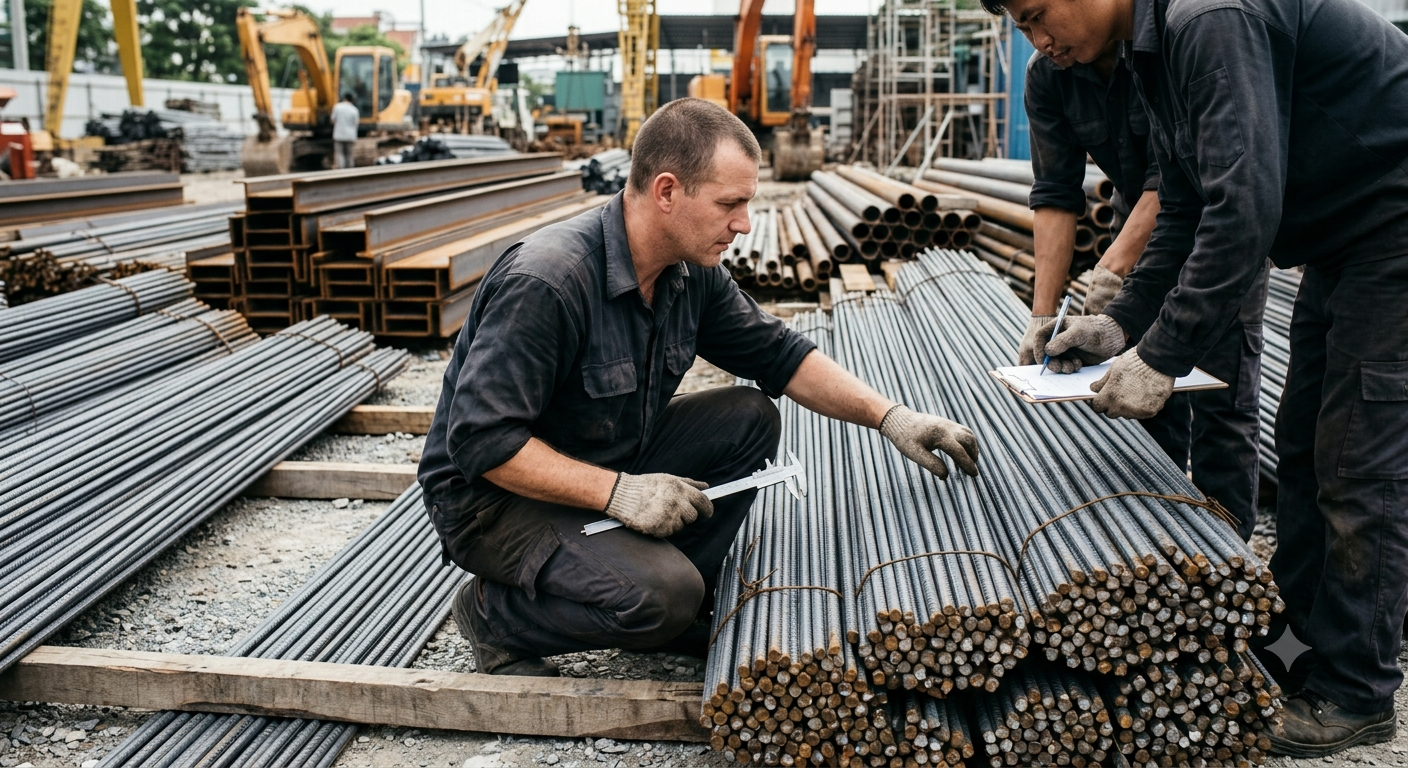 Cách kiểm đếm số lượng thép chính xác