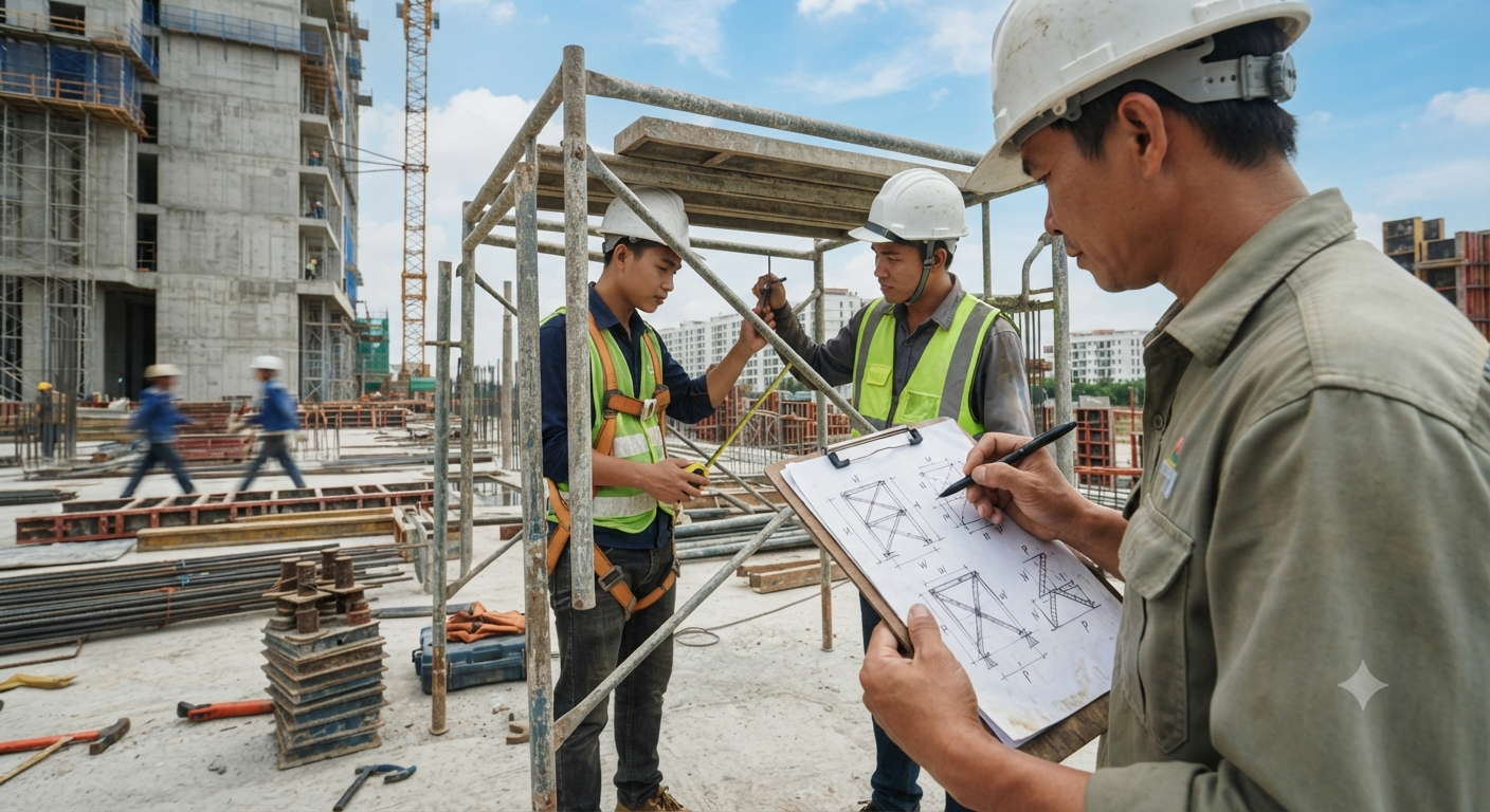 Công Thức Tính Toán Cơ Bản Cho Giàn Giáo Khung (Phổ Biến Nhất)